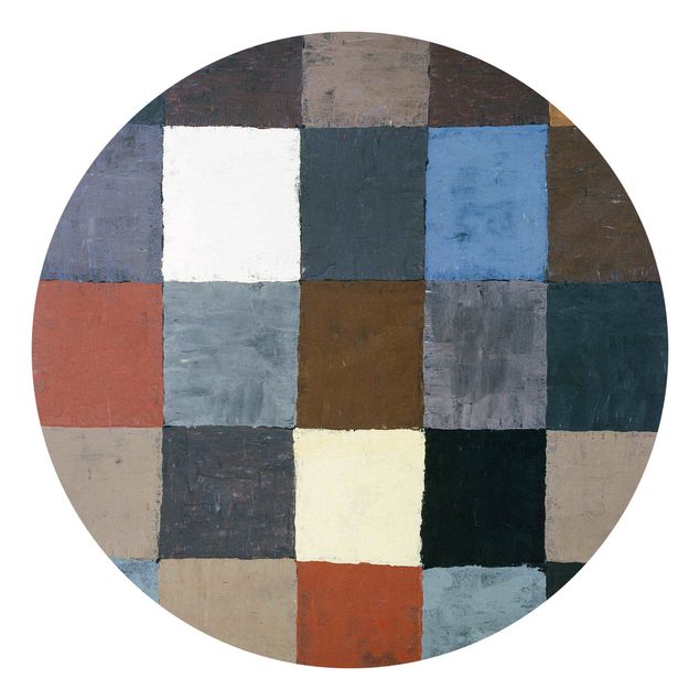 Tapet moderne Paul Klee - Color Chart (on Gray)