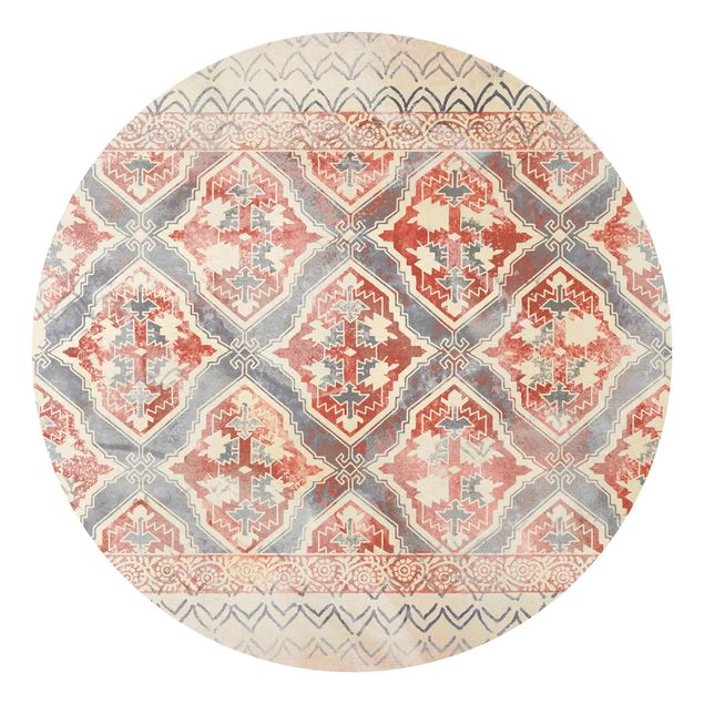 Tapet moderne Persian Vintage Pattern In Indigo II