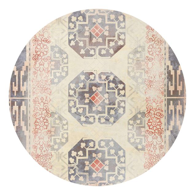 Moderne tapet Persian Vintage Pattern In Indigo IV
