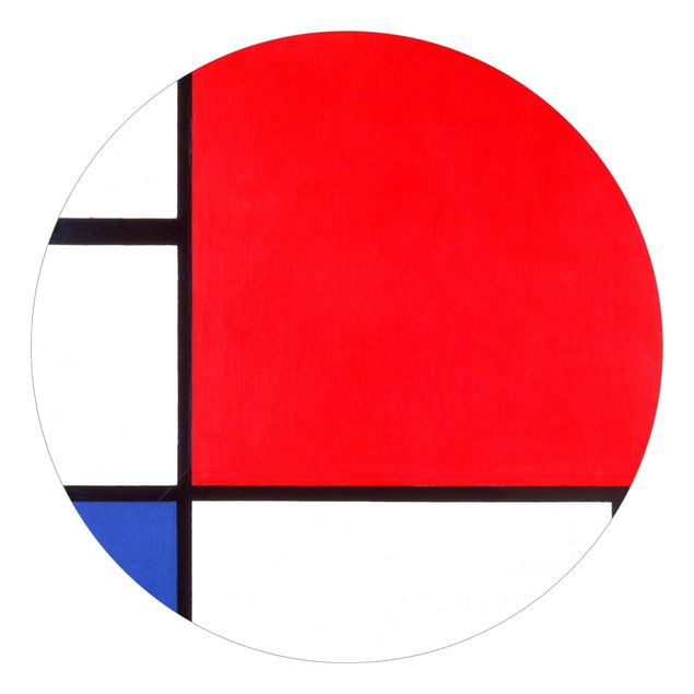 Moderne tapet Piet Mondrian - Composition With Red Blue Yellow