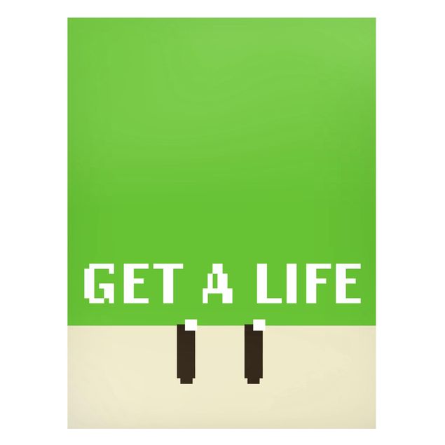Billeder ordsprog Pixel Text Get A Life In Green