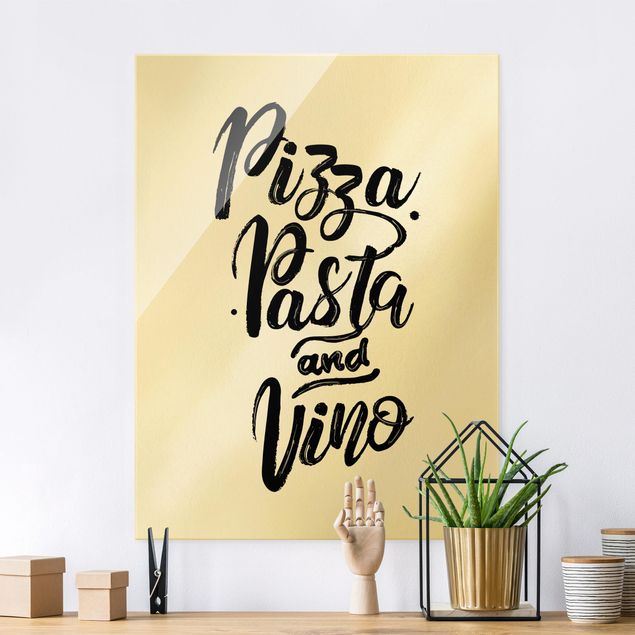 køkken dekorationer Pizza Pasta And Vino