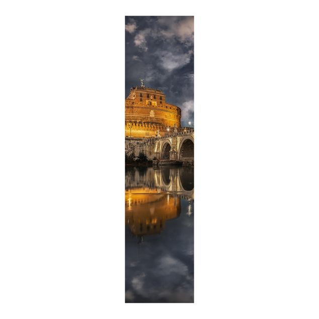 Panelgardiner arkitektur og skyline Ponte Sant'Angelo In Rome