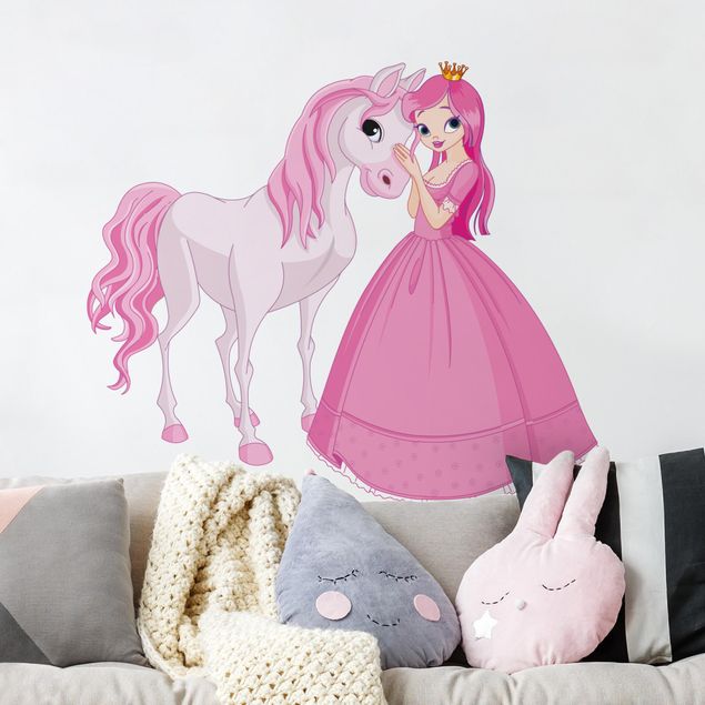 Wallstickers heste Princess And Her Horse