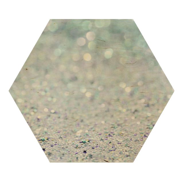 Billeder moderne Princess Glitter Landscape In Mint Colour
