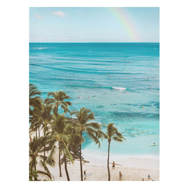 Billeder på lærred landskaber Rainbow In Paradise
