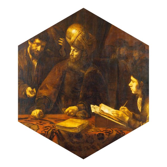 Sekskantede Tapeter Rembrandt Van Rijn - Parable of the Labourers