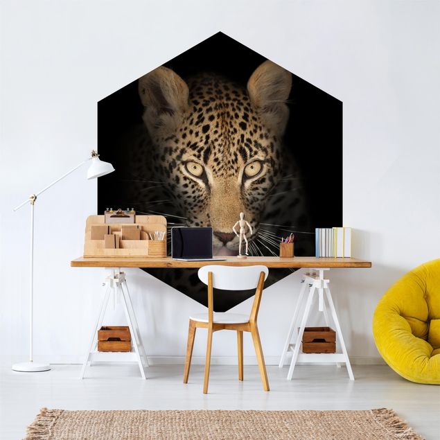 Moderne tapet Resting Leopard