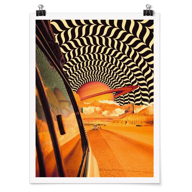Plakater vintage Retro Collage - The Best Road Trip I