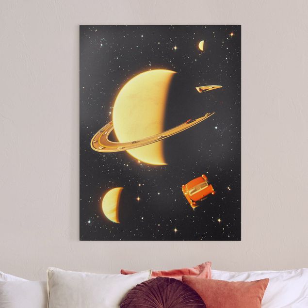 Børneværelse deco Retro Collage - The Rings Of Saturn