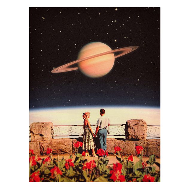 Billeder sort Retro Collage - Love In Space