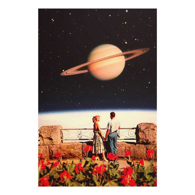 Billeder sort Retro Collage - Love In Space