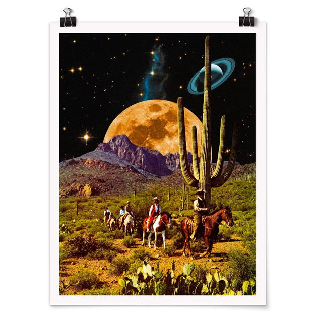 Plakater vintage Retro Collage - Space Cowboys