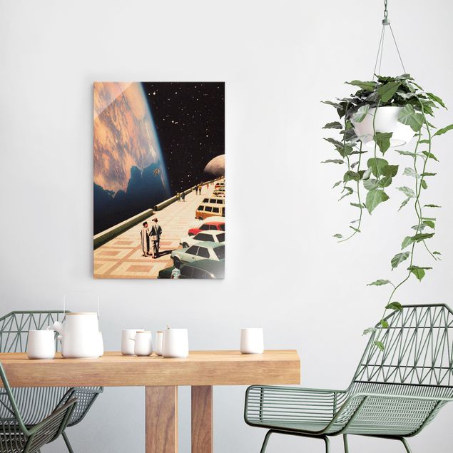 Billeder moderne Retro Collage - Boardwalk In Space