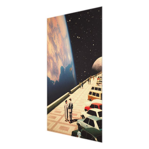 Billeder Retro Collage - Boardwalk In Space