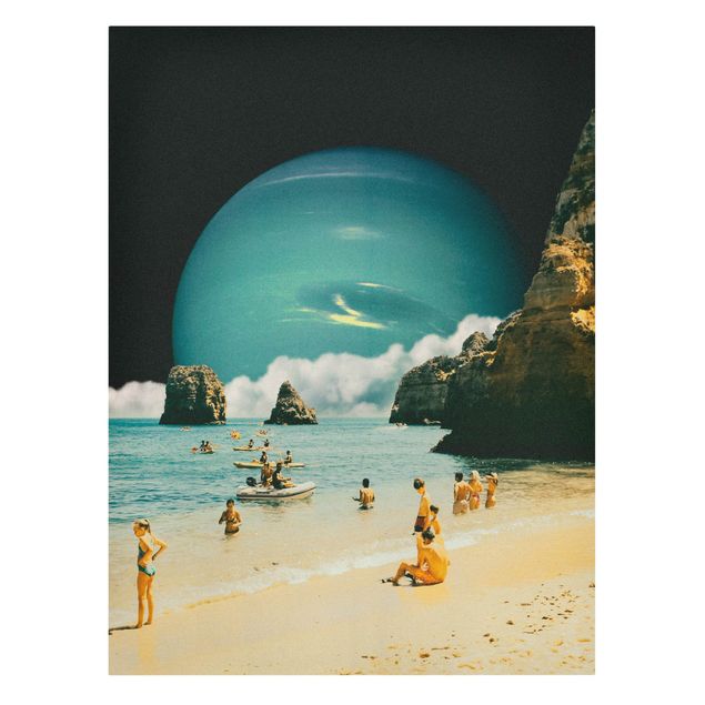 Billeder biler Retro Collage - Space Beach