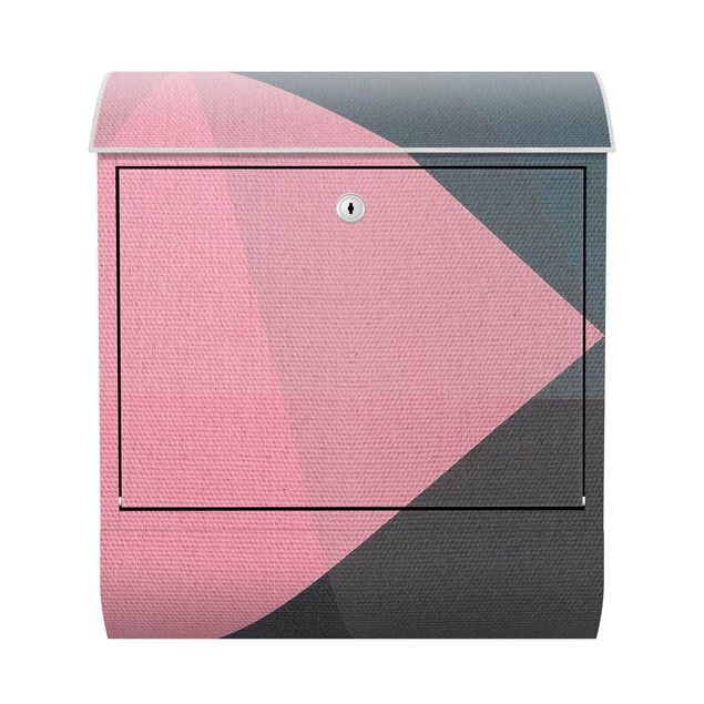 Postkasser Pink Transparency Geometry