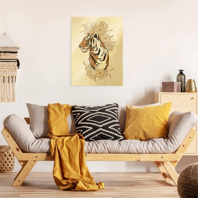 Billeder moderne Safari Animals - Portrait Tiger
