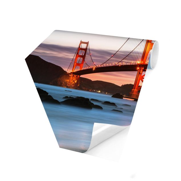 Fototapet landskaber Twilight In San Francisco