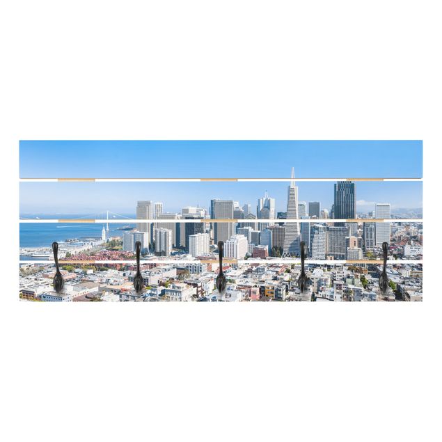Knagerækker San Francisco Skyline