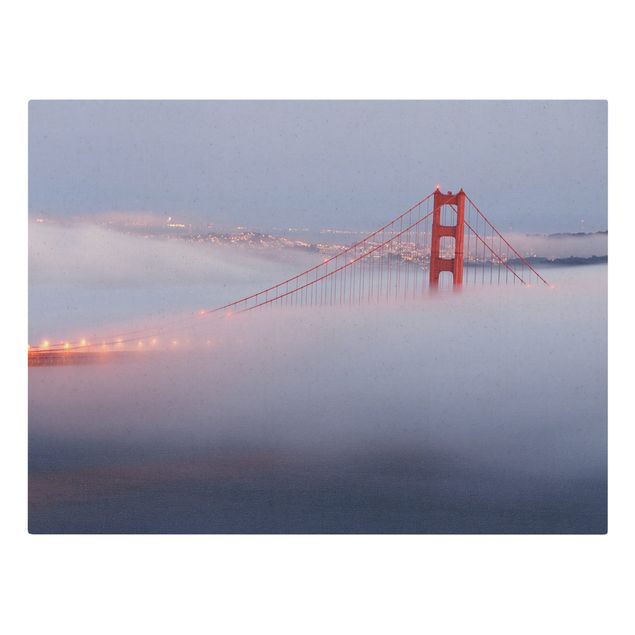 Billeder blå San Francisco’s Golden Gate Bridge