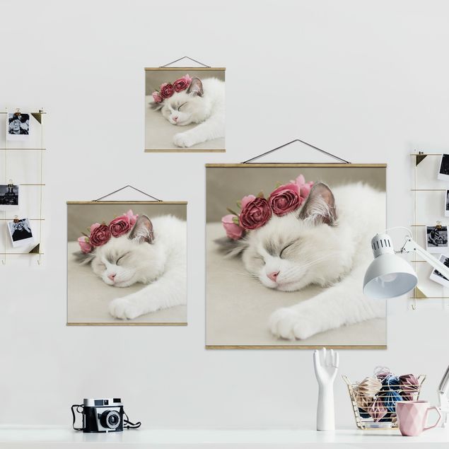 Billeder Monika Strigel Sleeping Cat with Roses
