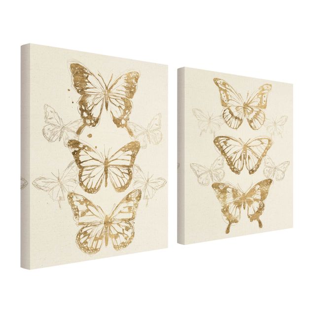 Billeder Compositions Of Butterflies Gold