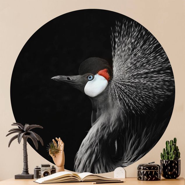 Tapet fugle Black Crowned Crane