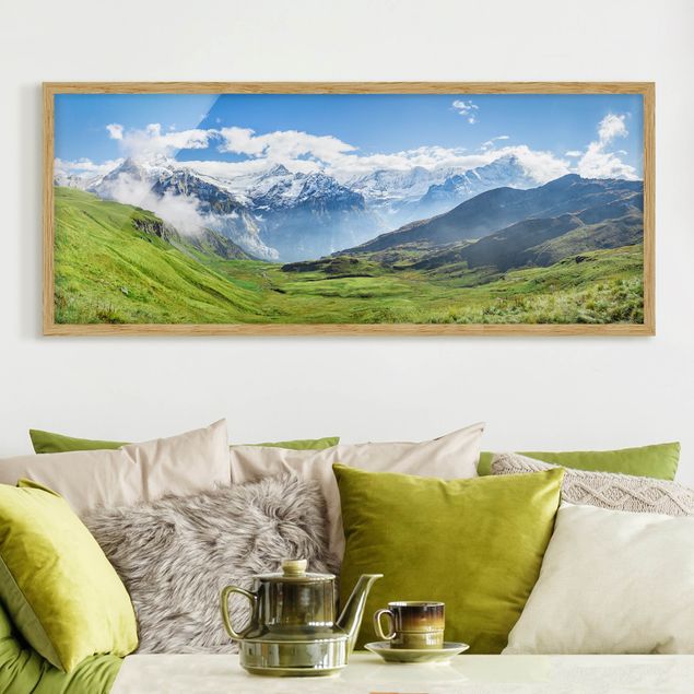køkken dekorationer Swizz Alpine Panorama