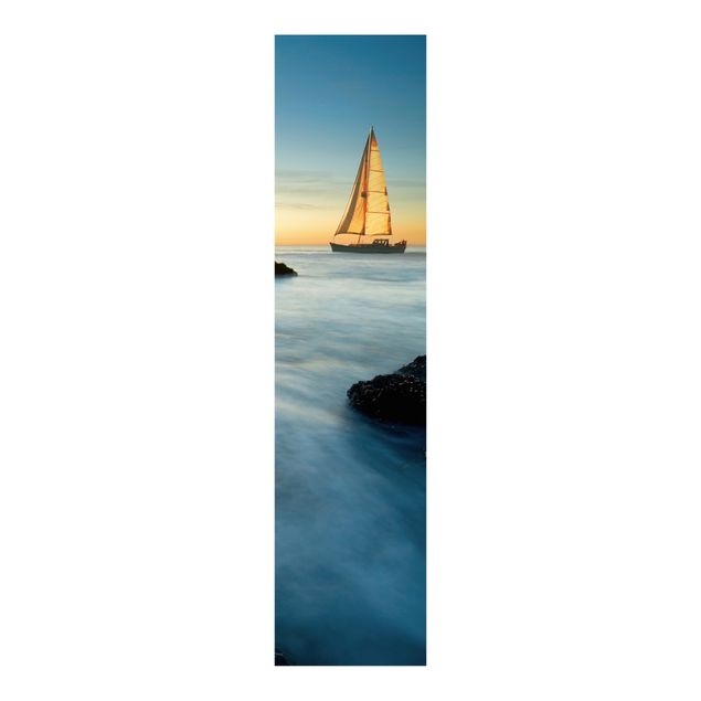 Panelgardiner landskaber Sailboats On the Ocean