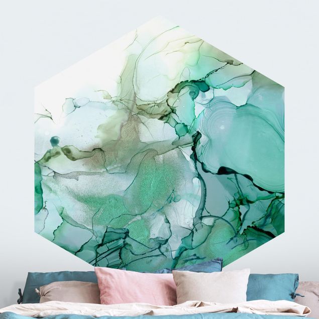 Moderne tapet Emerald-Coloured Storm