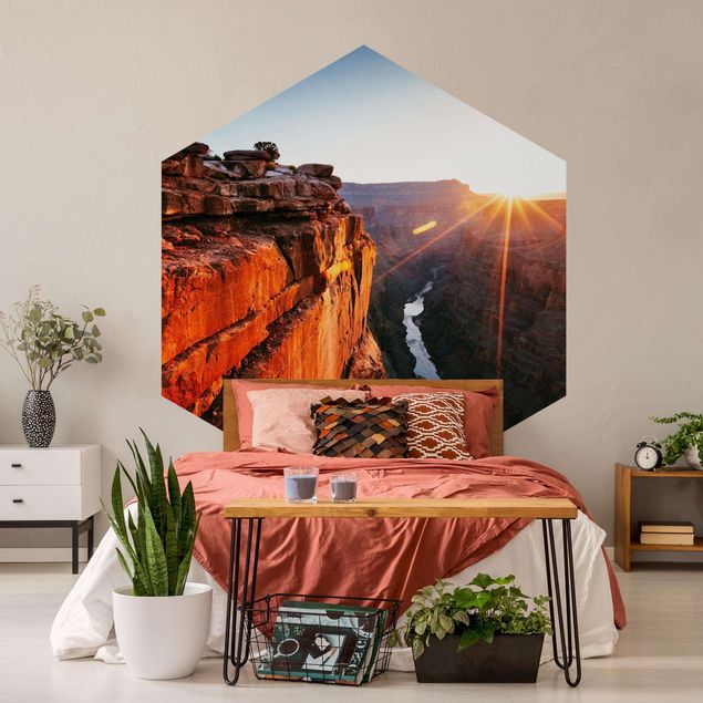 Moderne tapet Sun In Grand Canyon