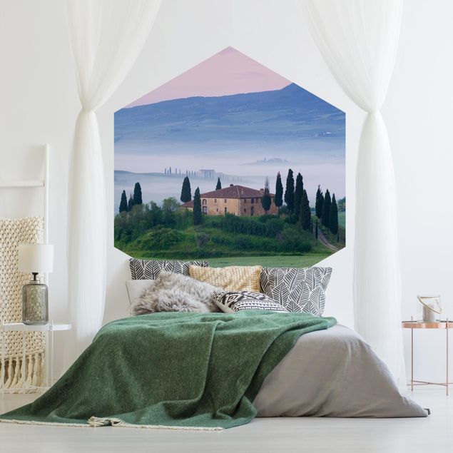 Moderne tapet Sunrise In Tuscany