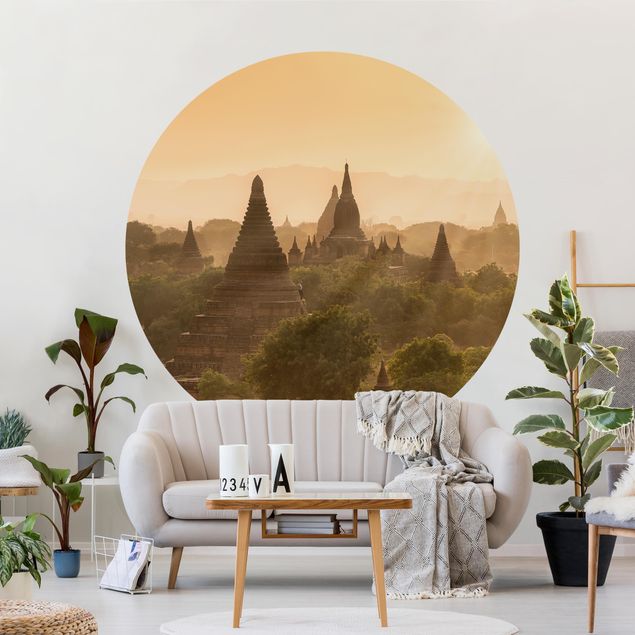 Moderne tapet Sun Setting Over Bagan