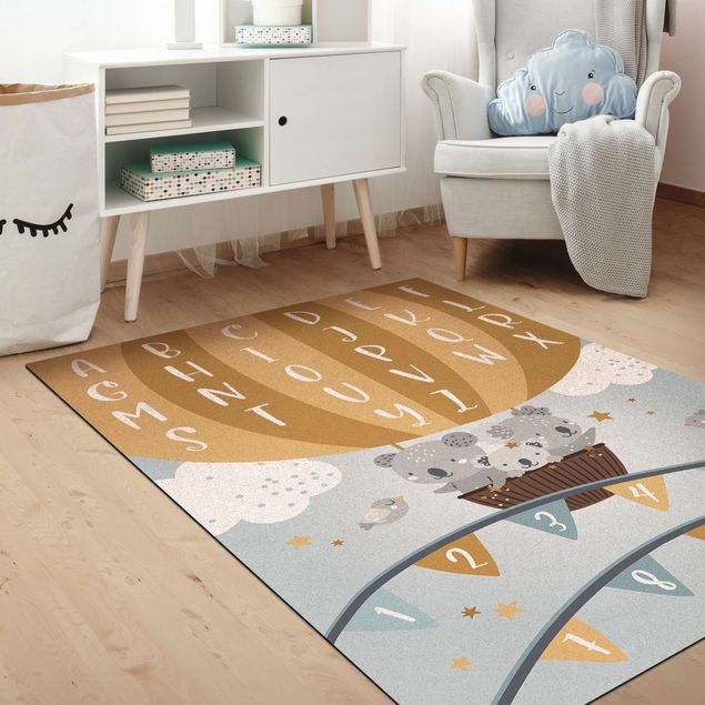 moderne tæppe Playoom Mat ABC - Learning Easily with Koalas