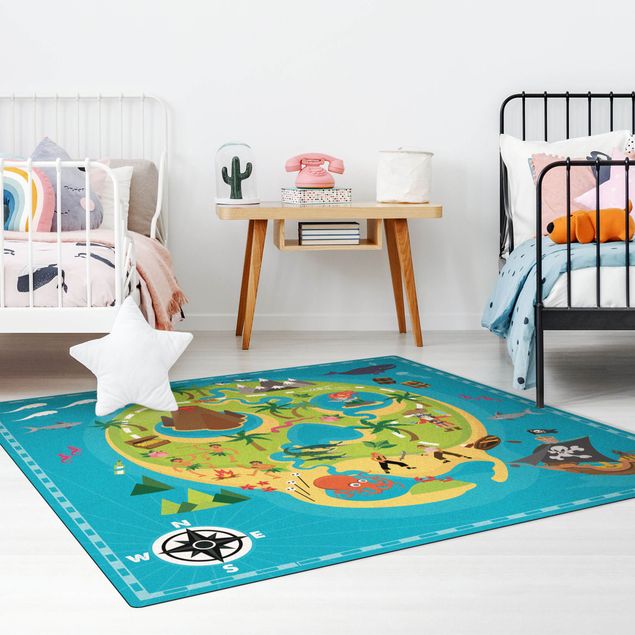 Legetæpper Playoom Mat Pirates - Welcome To The Pirate Island