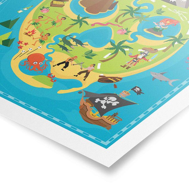 Billeder Playoom Mat Pirates - Welcome To The Pirate Island