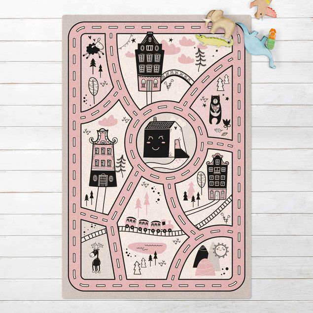 Børneværelse deco Playoom Mat Scandinavia -  The Pink City