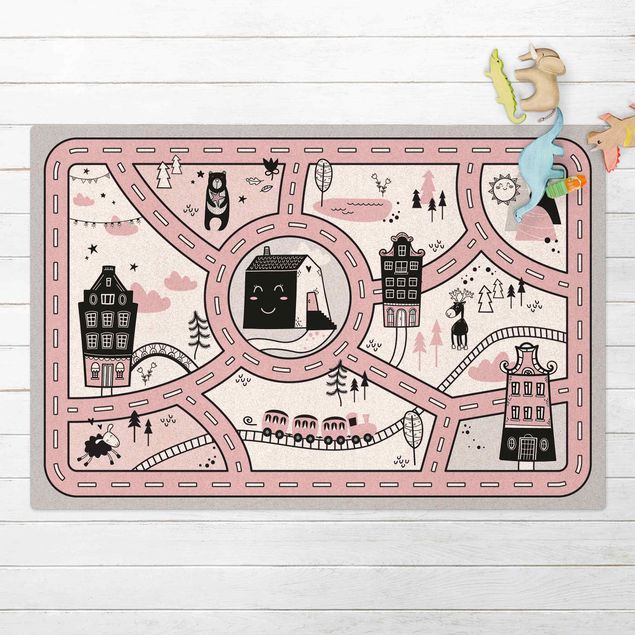 Kork måtter Playoom Mat Scandinavia -  The Pink City