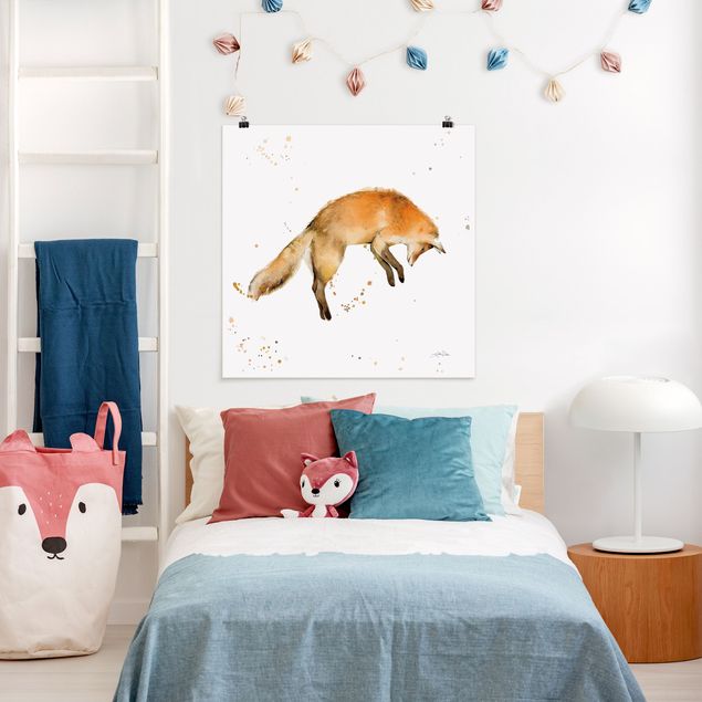 Plakater dyr Leaping Fox