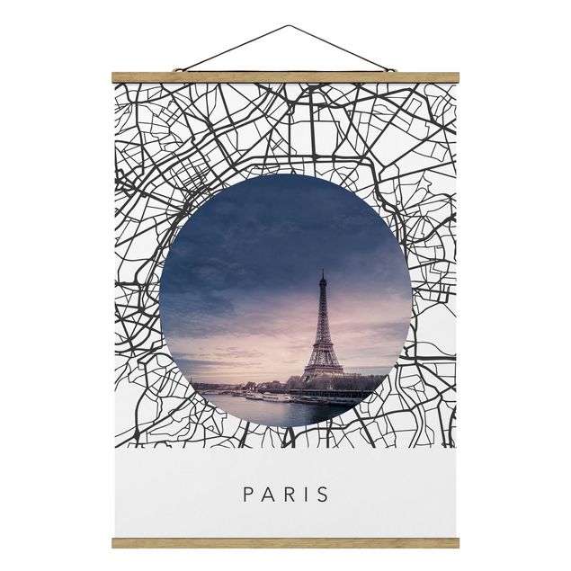 Billeder verdenskort Map Collage Paris