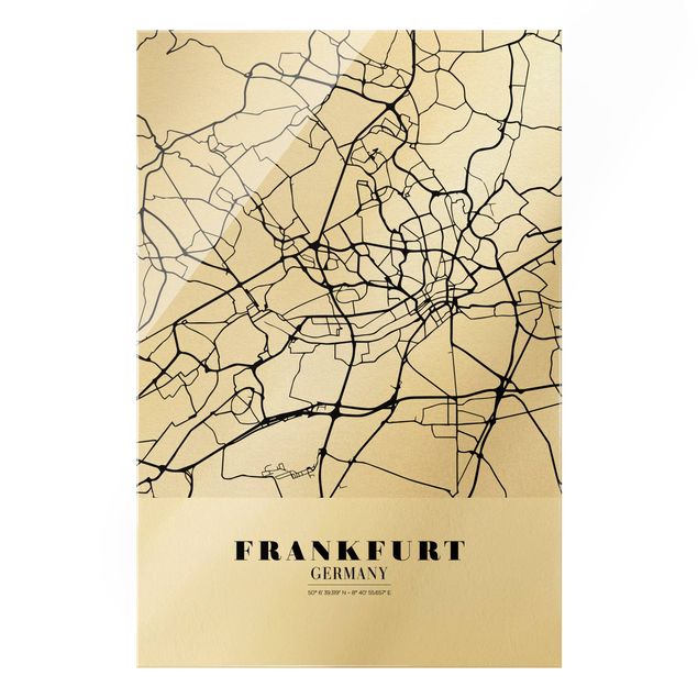 Billeder Frankfurt City City Map - Classic