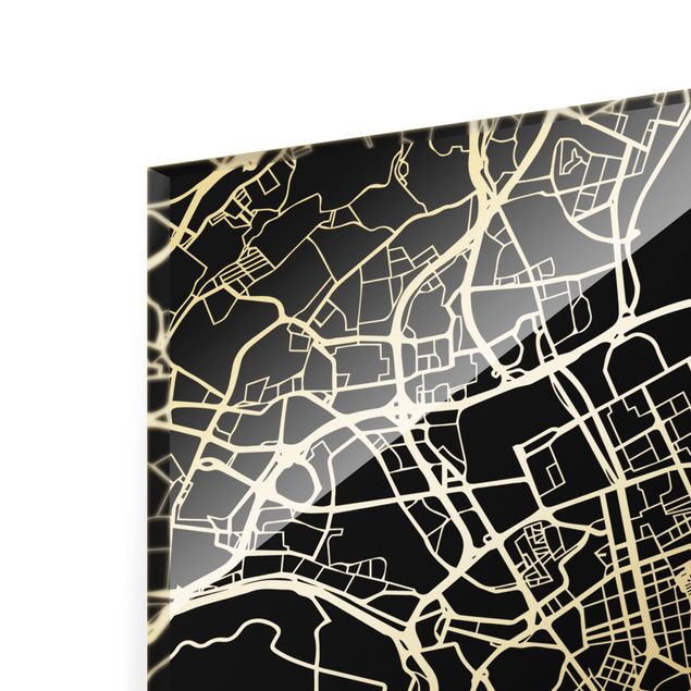 Billeder Lisbon City Map - Classic Black