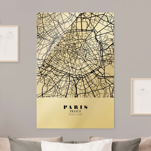 Billeder Paris Paris City Map - Classic