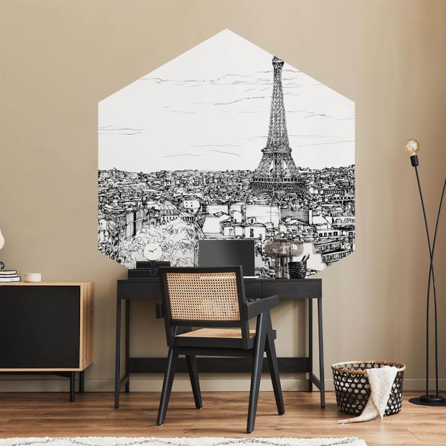 Moderne tapet City Study - Paris