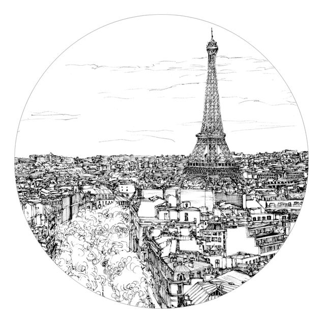 Moderne tapet City Study - Paris