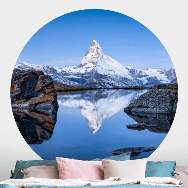 køkken dekorationer Stellisee Lake In Front Of The Matterhorn