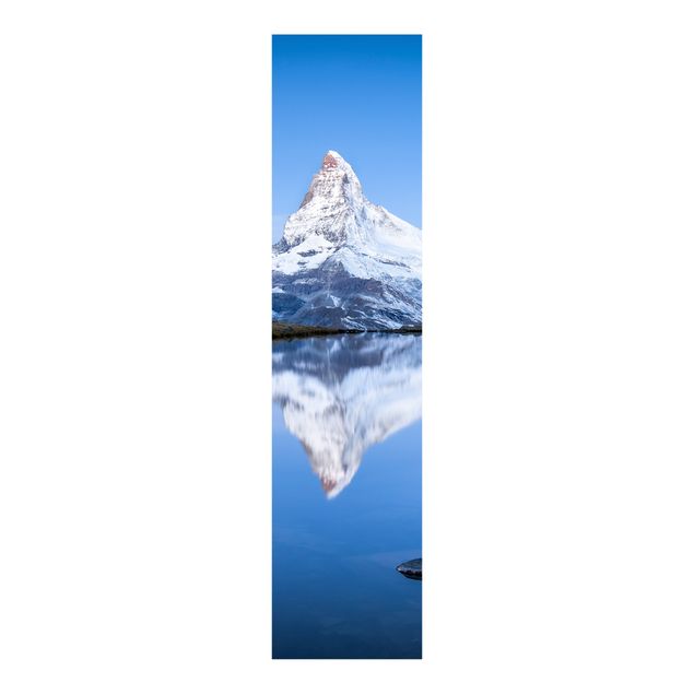 Panelgardiner arkitektur og skyline Stellisee Lake In Front Of The Matterhorn