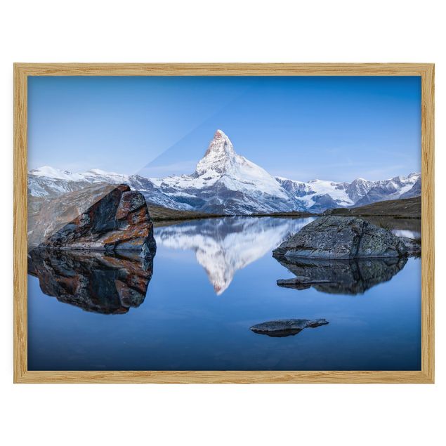 Billeder landskaber Stellisee Lake In Front Of The Matterhorn