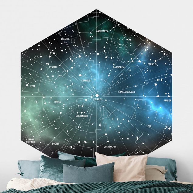 køkken dekorationer Stellar Constellation Map Galactic Nebula